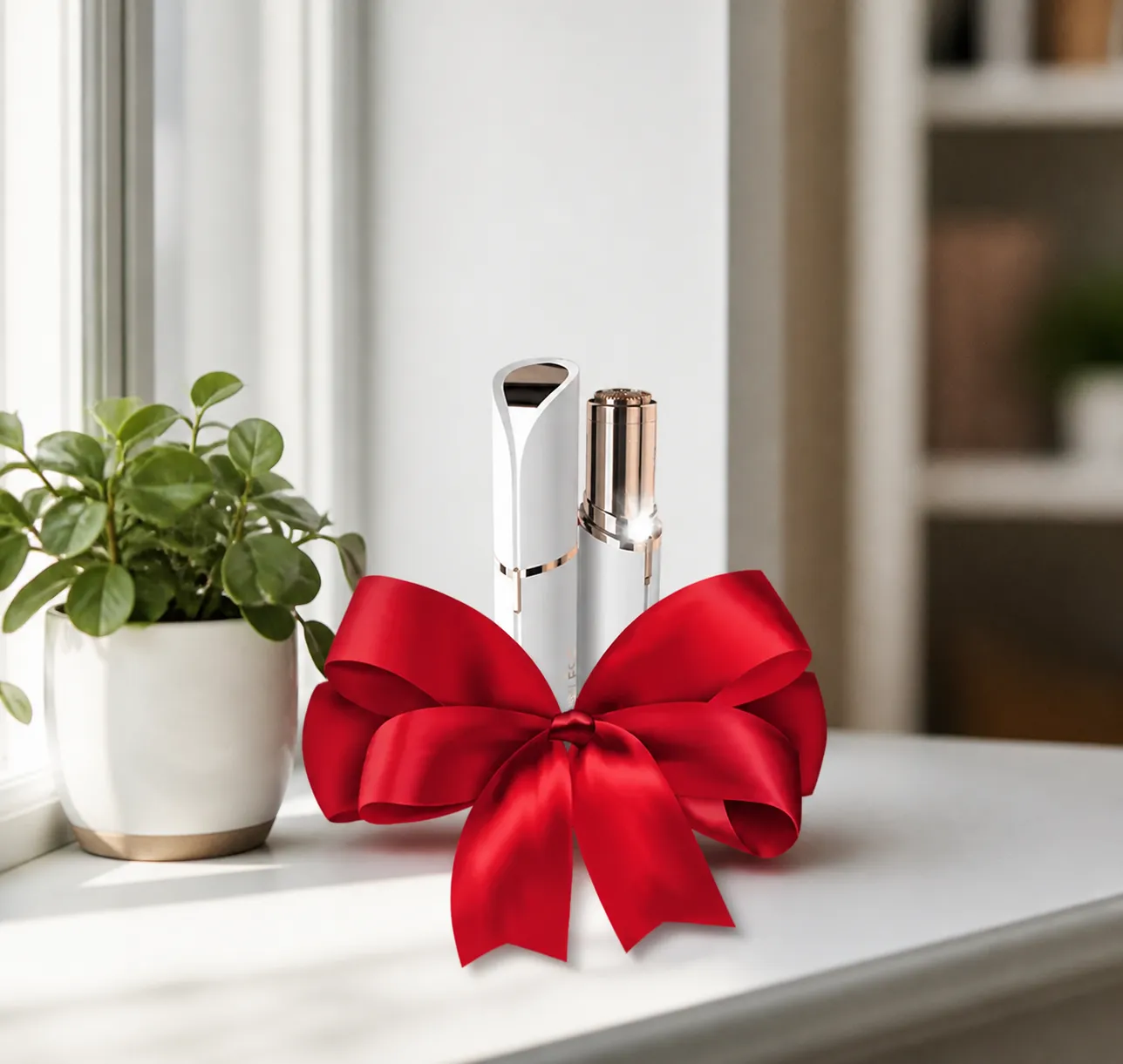Facial epilator Flawless EU — la confezione nella vita quotidiana