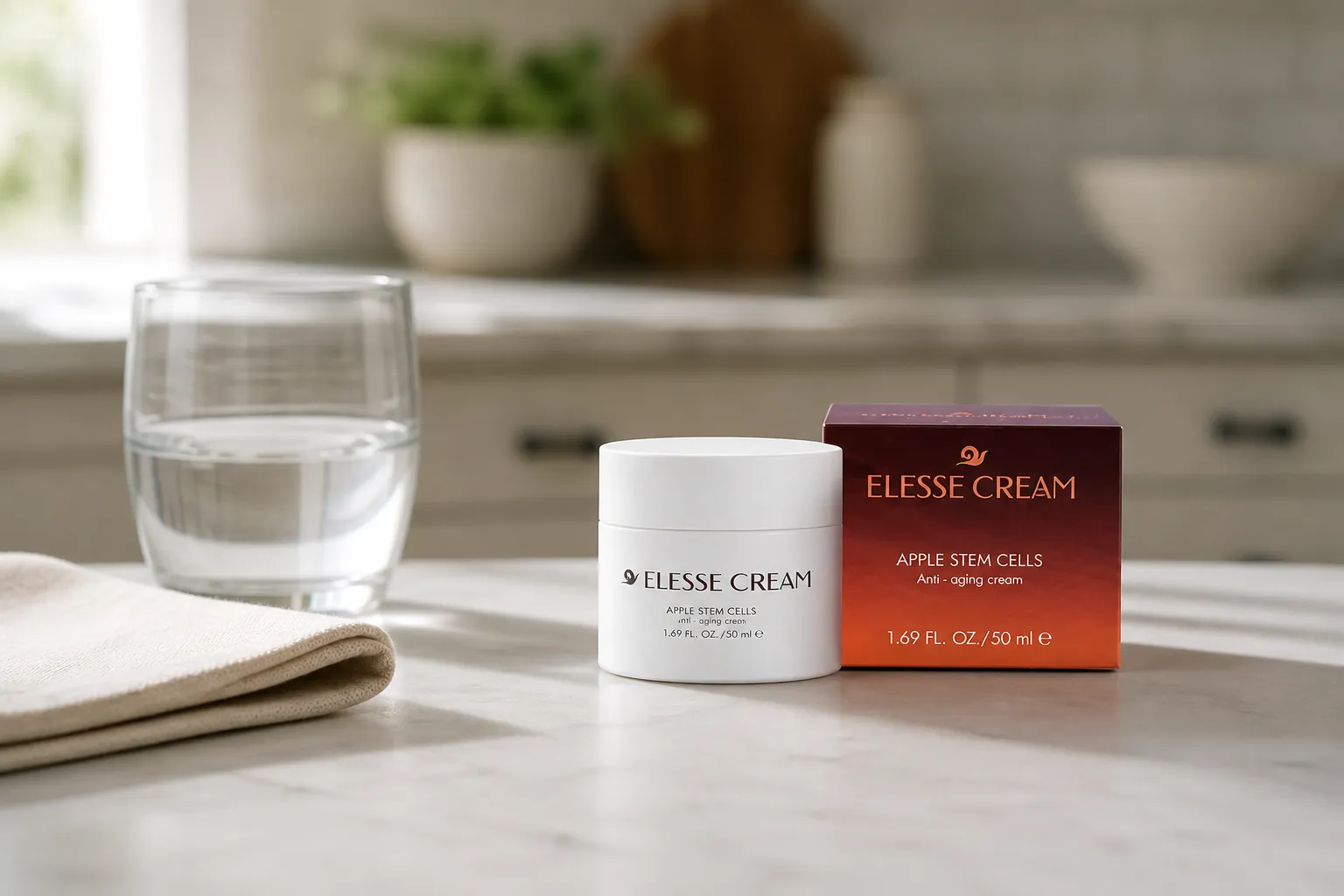 Elesse Cream — la confezione nella vita quotidiana