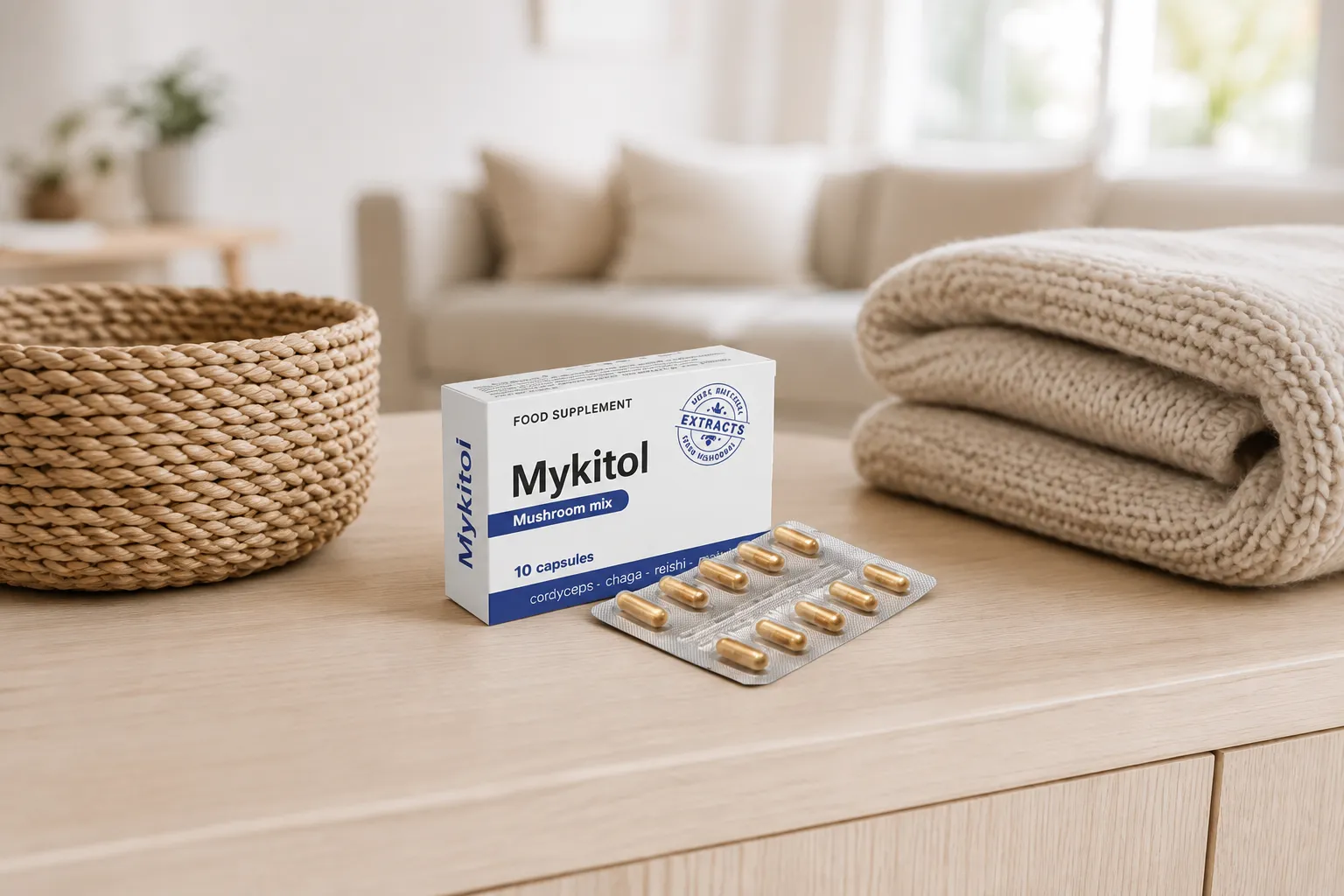 Mykitol BLUE — la confezione nella vita quotidiana
